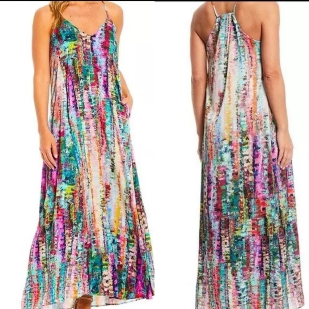 Nicole Miller Red and Pink Sequin‎ Sundress